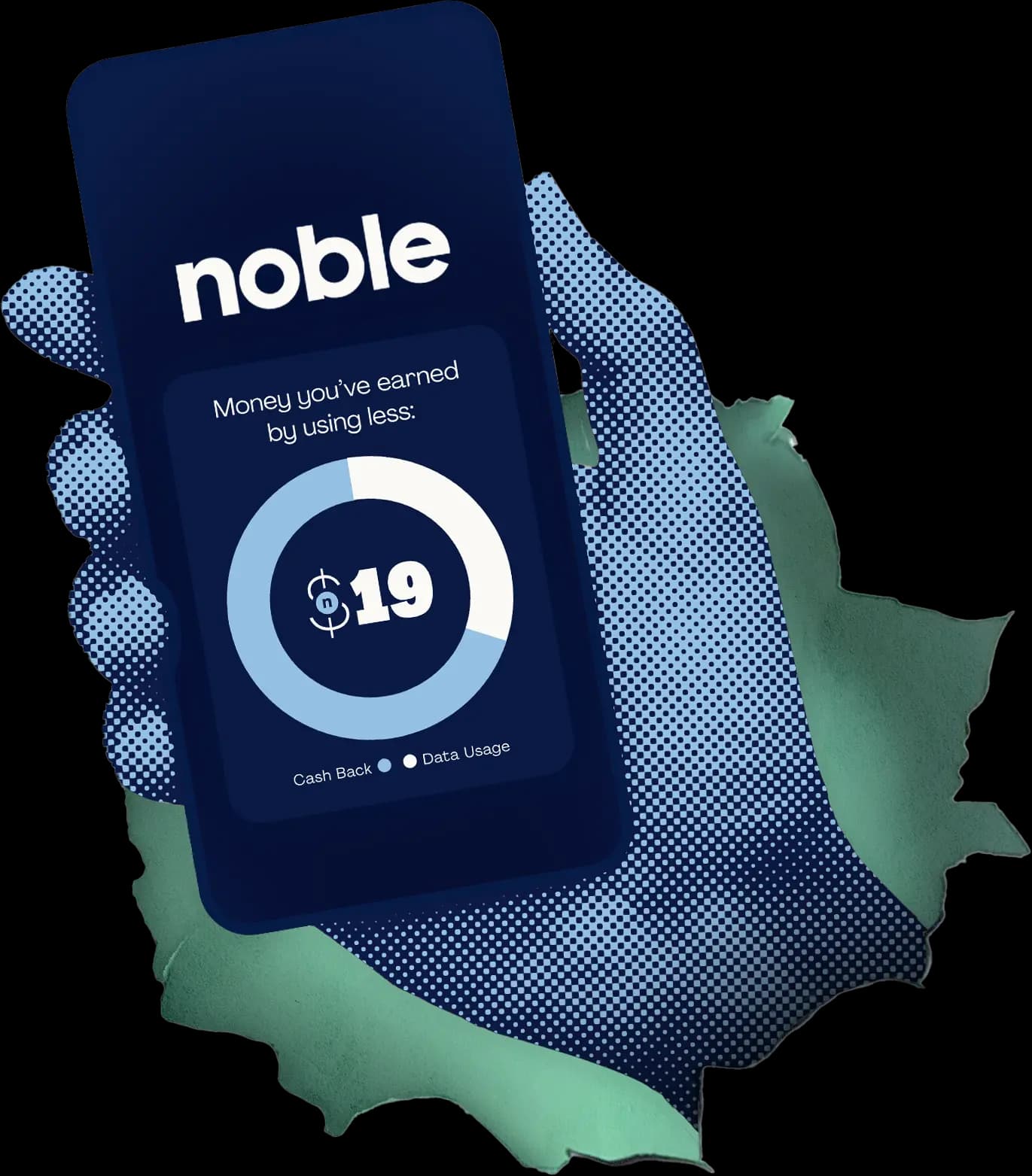 Noble app showing rewards dashboard